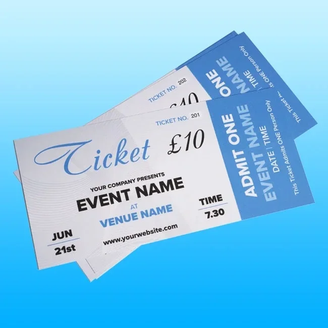 Tickets Printing Stafford